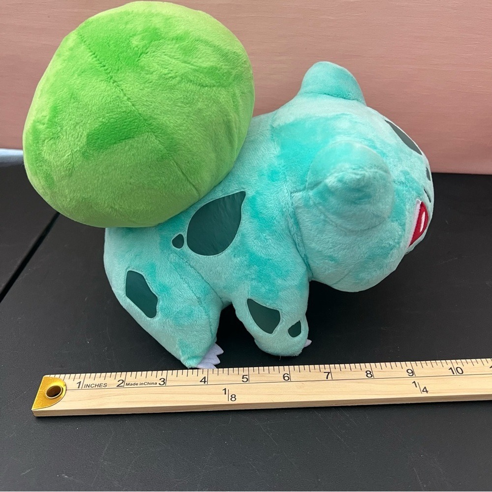 1997 Nintendo Pokémon Bulbasaur Green and Blue Plush Toy Kids Adults Collectible - Picture 10 of 10